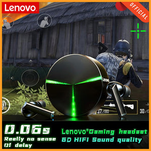 Lenovo GM1 Gaming Earphones with Mic  Bluetooth Gamer Headphones 60ms Low Latency TWS Earbuds Gaming Headset for PUBG Stereo - Virtual Blue Store