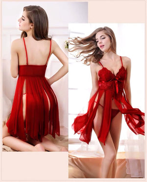 Sexy Underwear Babydoll Porno Sex Clothes Hot Erotic Lace Femal Chemise Cosplay For Women Lace Sleepwear Women Lingerie Panties - Virtual Blue Store