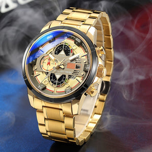 whatches Relogio Masculino Gold Men Watches Luxury Top Brand Men's Fashion Casual Dress Watch Military Quartz Wristwatches Saat - Virtual Blue Store