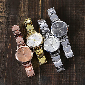 Women's Watch Casual Male Female Quartz Men Watches Stainless Steel Band Marble Strap Analog Men Wristwatch Ladies Girls Clock - Virtual Blue Store