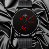 Men Watches Luxury New Top Men Stainless Steel Mesh Watches Mens Military Sports Quartz Watch Women Wristwatch Relogio Masculino - Virtual Blue Store