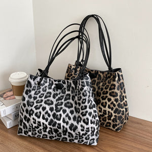 Leopard Zebra Large Tote bag 2020 Fshion New High-quality Leather Women's Designer Handbag High capacity Shoulder Messenger Bag - Virtual Blue Store