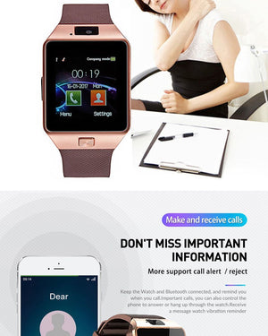 DZ09 Smart Watch Relogio Android smartwatch phone fitness tracker reloj Smart Watches subwoofer women men dz 09