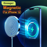 Essager 15W QI Magnetic Wireless Charger For iPhone 12 Pro Max Mini Induction Fast Magic Magsafing Wireless Charging Pad Adapter