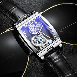 Creative Skeleton Mens Watch Casual Luxury Belt Watch Mens Automatic Wristwatch Relogio Masculino - Virtual Blue Store