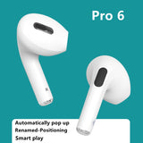 TWS Pro6 wireless Mini Bluetooth earphone With Charging Box HIFI music headset waterproof earbud touch headphone PK i900000 - Virtual Blue Store