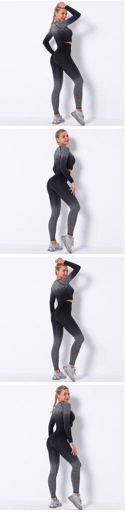 Sportwear Workout Yoga Set Gym Seamless Sport Outfit Sports Bra Leggings Suit Wholesale Fitness Clothing Women - Virtual Blue Store