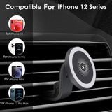 15W Magnetic Car Wireless Charger Mount Stand For MagSafe iPhone 12 Mini Pro Max Fast Charging Wireless Charger Car Phone Holder - Virtual Blue Store