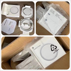 Original Apple MagSafe charger USB-C Magnetic Wireless Charger 15W Fast Charger for iPhone 8 X 11 12 pro max for AirPods Pro - Virtual Blue Store