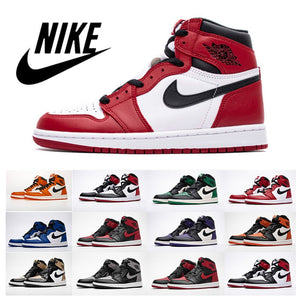 2021 Hot Sale Air AJ 1 retro tall male og women's breathable unisex basketball shoes  ar AJ 1 obsidian originial  men - Virtual Blue Store