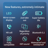 TWS Bluetooth 5.1 Earphones Stereo Sports Waterproof Bluetooth Wireless Headphones 2000mAh Charging Box Earbuds With Mic earbuds - Virtual Blue Store