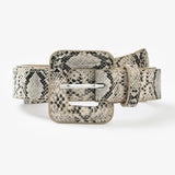 New Leopard Snake Print Bag Buckle Decoration Retro Ladies Jeans Belt European And American Matching Dress Belt - Virtual Blue Store