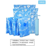 7- 11PCS Thickened Vacuum Storage Bag For Cloth Compressed Bags with Hand Pump Reusable Blanket Clothes Quilt Organizer Travel