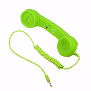 3.5mm Jack Classic Retro Phone Handset Mini Mic Speaker Phone Call Receiver for Iphone Samsung Huawei - Virtual Blue Store