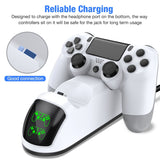 For PS4 Dual USB Handle Fast Charging Dock Station Stand Charger for Playstation 4/PS4 Slim/Pro Game Controller Joystick Gamepad