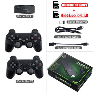 DATA FROG Game Console With 2.4G Wireless Controller HD Output Video Game Console 600 Classic Game For GBA Family TV Retro Game