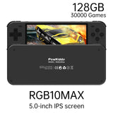 POWKIDDY RGB10 Retro Open Source System Handheld Game Console RK3326 RGB10 MAX 3.5-Inch IPS Screen 3D Rocker Children's Gift