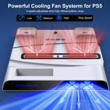 Cooler Fans For PS5 Cooling Fan Playstation 5/PS5 Vertical Cooling Stand For PS5 Controller Charger Disc/Digital Edition Console