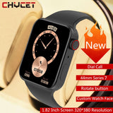 CHYCET Original IWO Series 7 Smart Watch Men 1.82 Inch HD Screen Dial call Smartwatch Women Heart Rate Monitor Watch PK HW22 W46