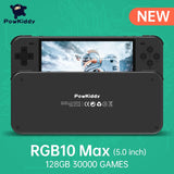 POWKIDDY RGB10 Retro Open Source System Handheld Game Console RK3326 RGB10 MAX 3.5-Inch IPS Screen 3D Rocker Children's Gift