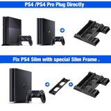 Fans for PS4/PS4 Pro/PS4 Slim Console Vertical Cooling Stand LED Dual Charger PS4 Cooling Fan Cooler for Sony Playstation 4