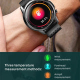 Professional Health Smart Watch Ti Chip Treat Three High With Double Laser Body Temperature Thermometer Spo2 ECG PPG Smartwatch