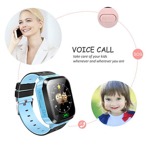Kids Smart Watch Waterproof SOS Antil-Lost Phone Watch SIM Card Location Tracker Child Smartwatch Kids Gift For IOS Android