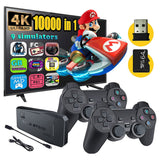 4K HD Video Game Console 2.4G Double Wireless Controller For PS1/FC/GBA Retro TV Dendy Game Console 10000 Games Stick
