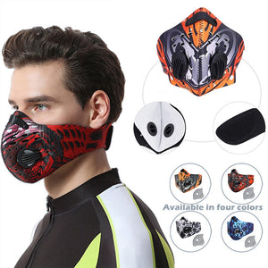Sports 1pc Masks Halloween Cosplay Carbon Mask Filter Cotton Sheet 5pcs Gasket Reusable Printed Mask Mascarillas