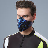 Sports 1pc Masks Halloween Cosplay Carbon Mask Filter Cotton Sheet 5pcs Gasket Reusable Printed Mask Mascarillas