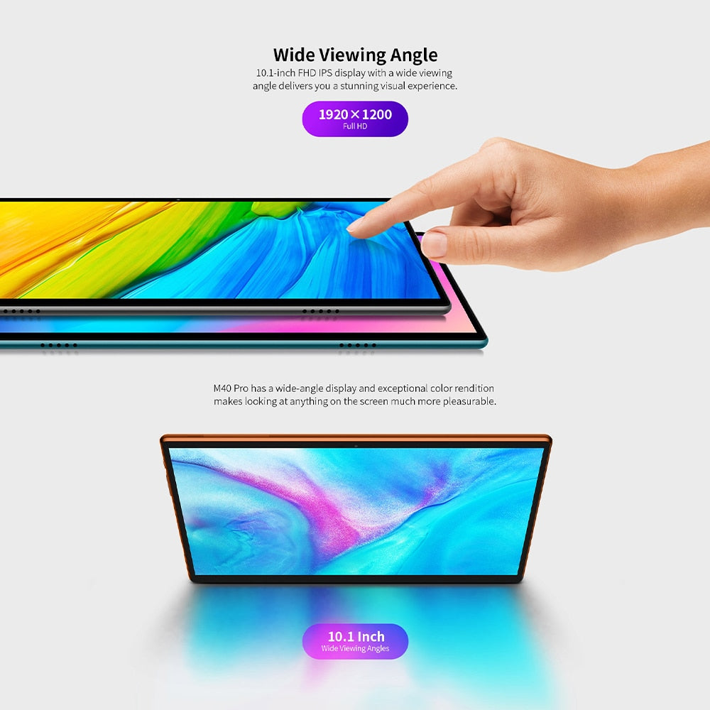 Tablet M40 Pro 10 INCH Tablete 12GB RAM 512GB ROM Tablet Android 10 MT ...