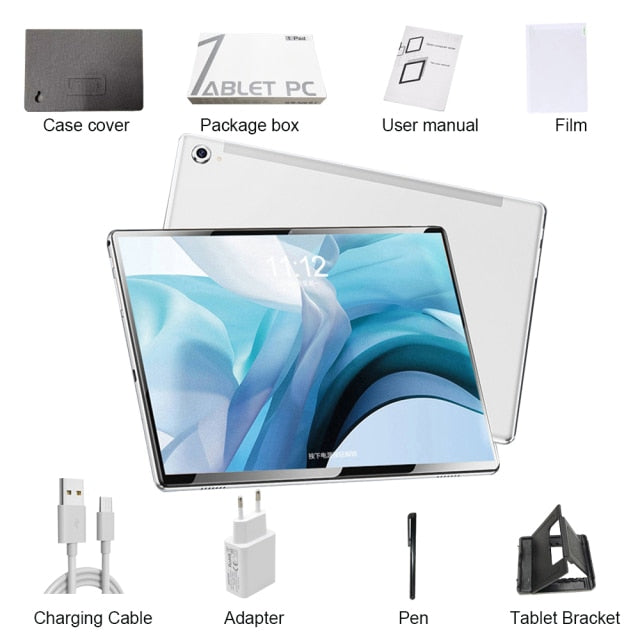 Tablet M40 Pro 10 INCH Tablete 12GB RAM 512GB ROM Tablet Android 10 MT ...