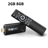T98 Mini Fire TV Stick H313 TV BOX Android 10 2GB 16GB 2.4G 5G WIFI Media Player DLNA 1080p Smart TV Dongle Receivers PK X96S