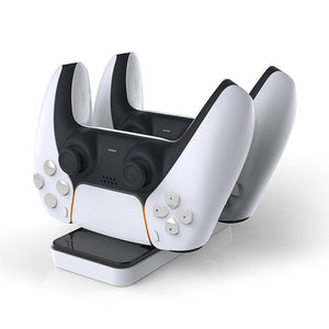For PS5 Game Controller Charger Dual USB Fast Charging Dock Station Cradle Holder for Sony PlayStation 5 Wireless Controller