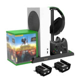 Cooler Fan Headphones Stand For Console X Box Xbox Series X S Control Controller Battery Charger CD Holder Support Accessories