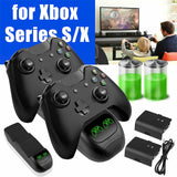 600mah Rechargeable Battery+ USB Charge Dock Station for Xbox Series X S Controller Wireless Gamepad Battery Charging Kit