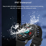 LIGE New Smart Watch Men Full Touch Screen Sport Fitness Watch IP67 Waterproof Bluetooth Call For Android ios smartwatch Men+box