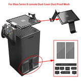 For Xbox series X console Dust Cover + Silicone Dust Plugs Set  Earphone Game Controller Handle Shelf Rack Accessories