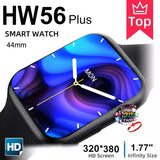 Original HW56plus Smart Watch IWO 1.77 inch Heart Rate Monitor Waterproof Bluetooth Call Black Smartwatch pk HW22 IWO13 W56 W46
