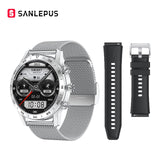 NEW SANLEPUS Wireless Charging Smart Watch 454*454 HD Screen Waterproof Smartwatch Men's Fitness Bracelet For Android Apple