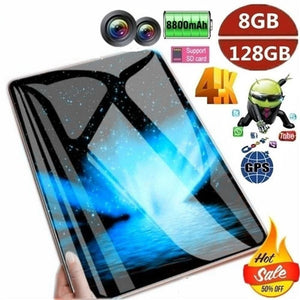 New 10 Inch Original Tablet Pc Android 10.0 Dual SIM Cards Tab 10Core 8GRAM 128GROM Tablet New 4G Phone Call Laptop 10.1 Tablets