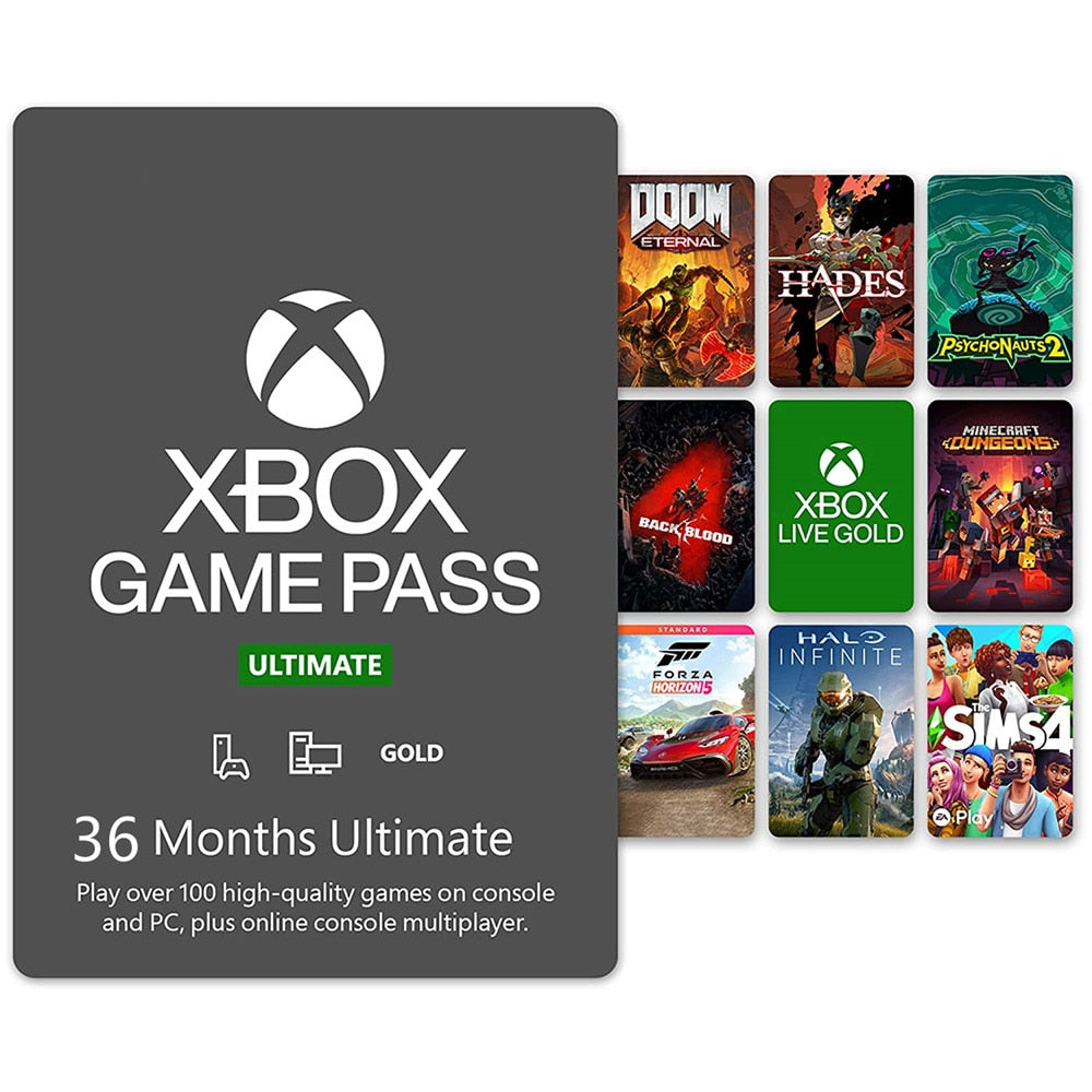 Xbox Game Pass Ultimate 4 months 3 Years XGPU Xbox one Gold Gamepad Ga –  Virtual Blue Store