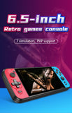 POWKIDDY X16 Portable Retro Handheld Video Game Console Classic Gaming Consoles 6.5 Inch IPS Screen With Tow Controllers Gamepad