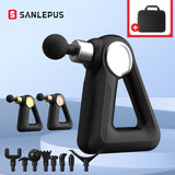 SANLEPUS Massage Gun LCD Display 32 Levels Electric Massager Deep Tissue Muscle Percussion Neck Body Back Relaxation Pain Relief