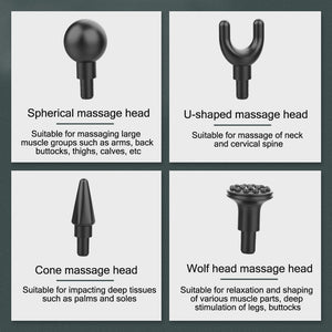 Mini LCD Display Massage Gun Professional Deep Muscle Massager Pain Relief Body Relaxation Fascial Gun Fitness pistola masaje