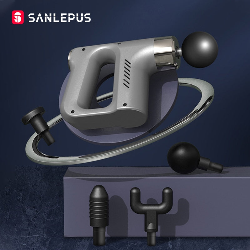 SANLEPUS Professional Massage Gun Deep Muscle Relaxation For Body Neck Shoulder Back Foot Fitness Pain Relief Electric Massager