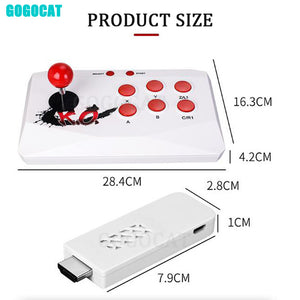 Portable Arcade HD-out Wireless Gaming Console Joystick Built-in 2000 Games Video Games For TV/Computer Double Controller Gift