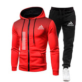 New Fashion Men&#39;s Tracksuit Hot Sale Zipper Hoodies Trouser Sets Suit Fall Winter Fleece Sportswear Free Shipping