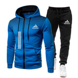 New Fashion Men&#39;s Tracksuit Hot Sale Zipper Hoodies Trouser Sets Suit Fall Winter Fleece Sportswear Free Shipping