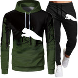 Tracksuit Men Sets Winter Hoodies Pants 2 Piece Set Running Hoody Mens Brand Sweatshirt Sport Joggers Sweatpants Suit Male